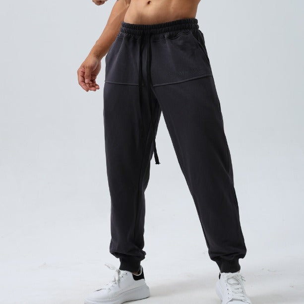 Men’s Relaxed Fit Drawstring Jogger Pants-thumbmail-4