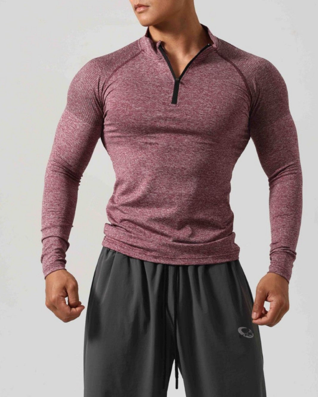 Men’s Long Sleeve Muscle Fit Workout Shirt-thumbmail-3