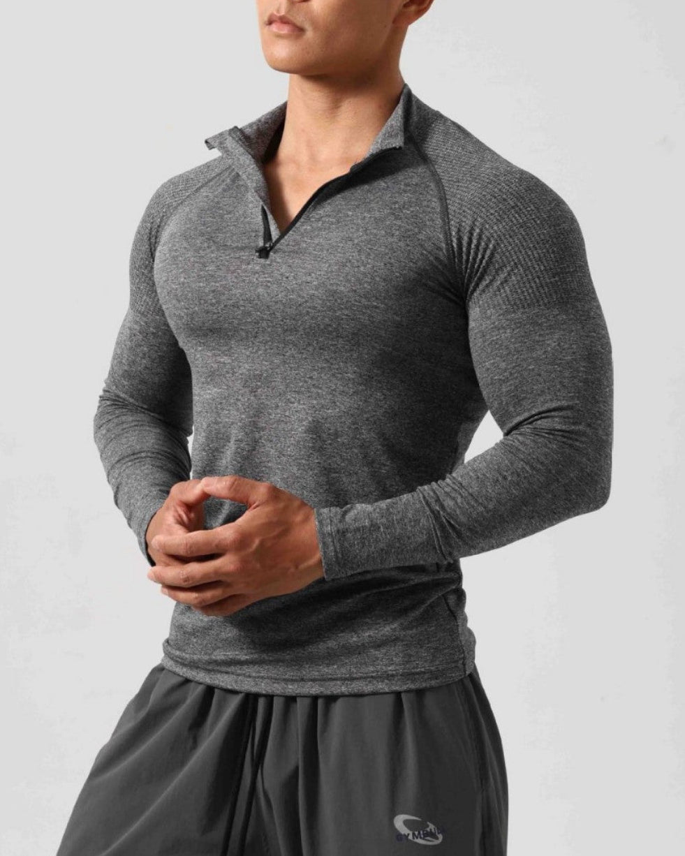 Men’s Long Sleeve Muscle Fit Workout Shirt-thumbmail-6