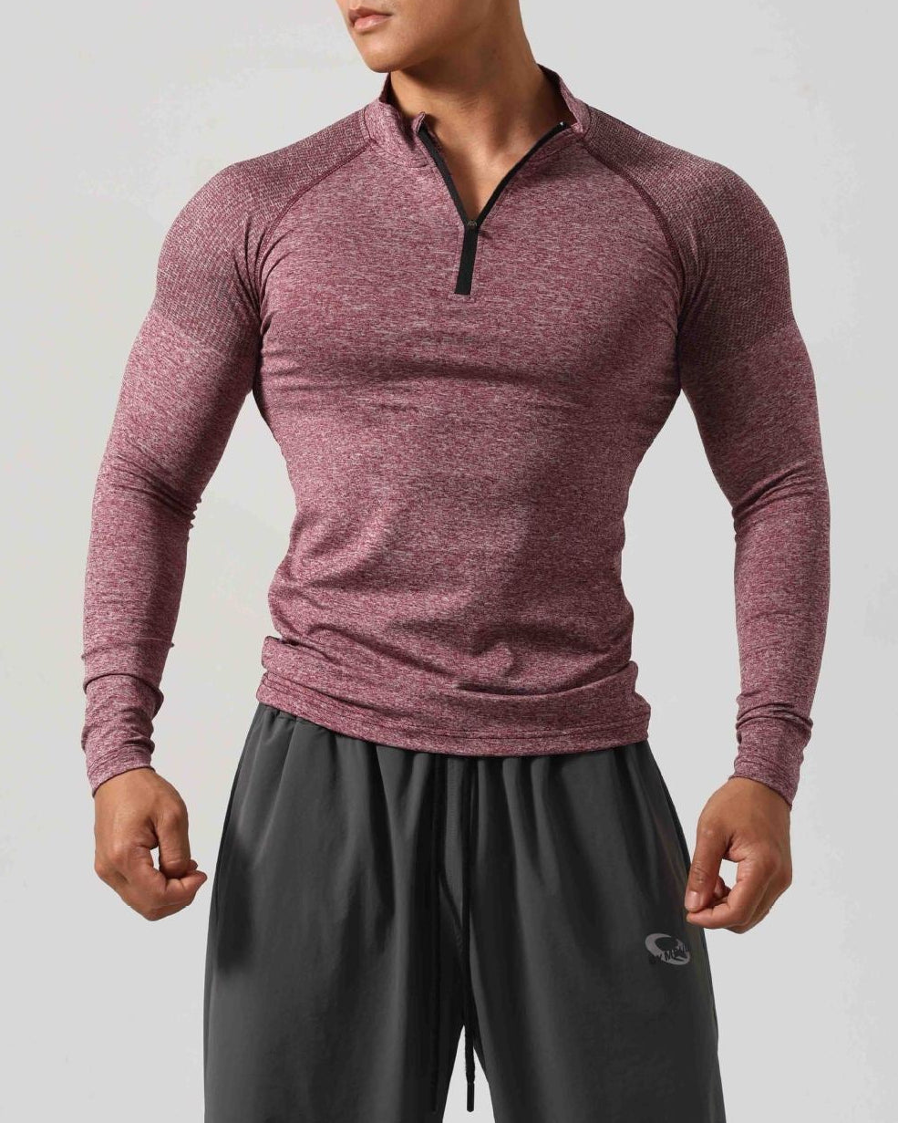 Men’s Long Sleeve Muscle Fit Workout Shirt-thumbmail-9