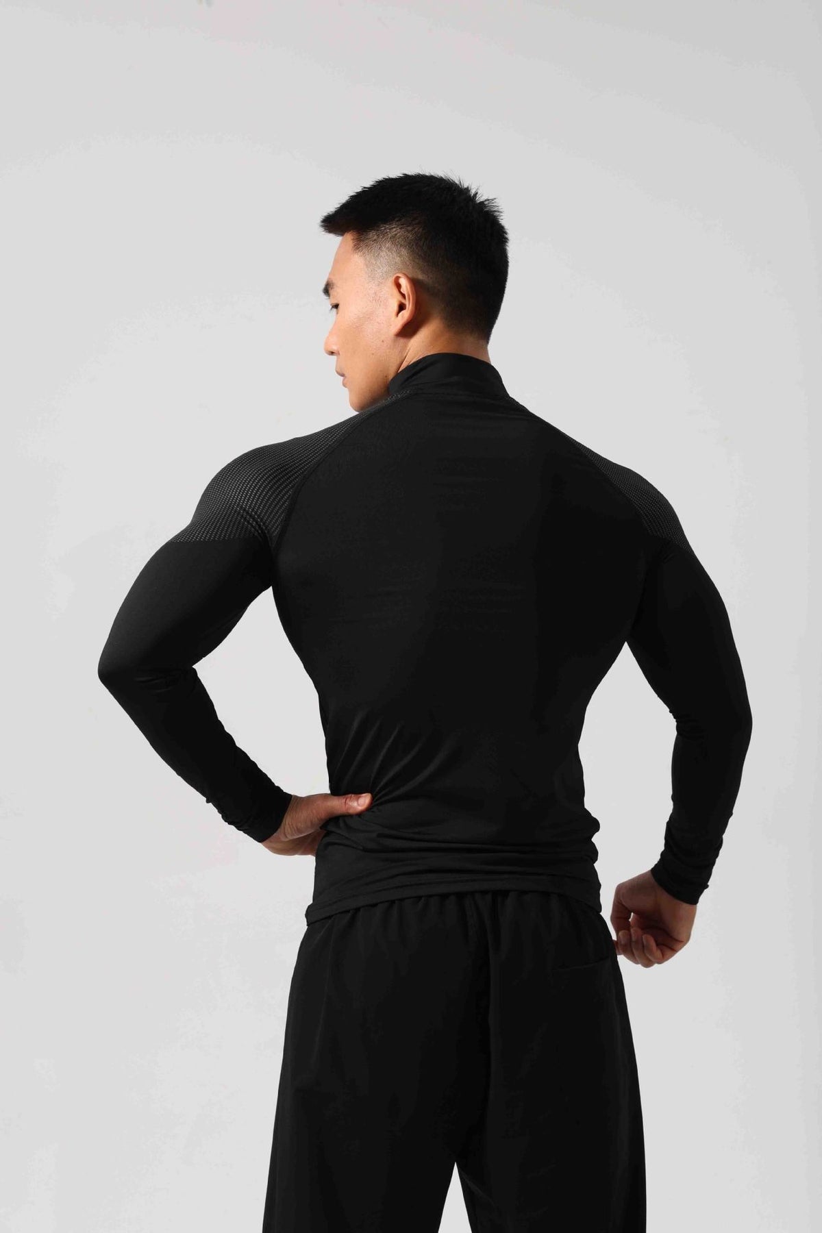 Men’s Long Sleeve Muscle Fit Workout Shirt-thumbmail-11