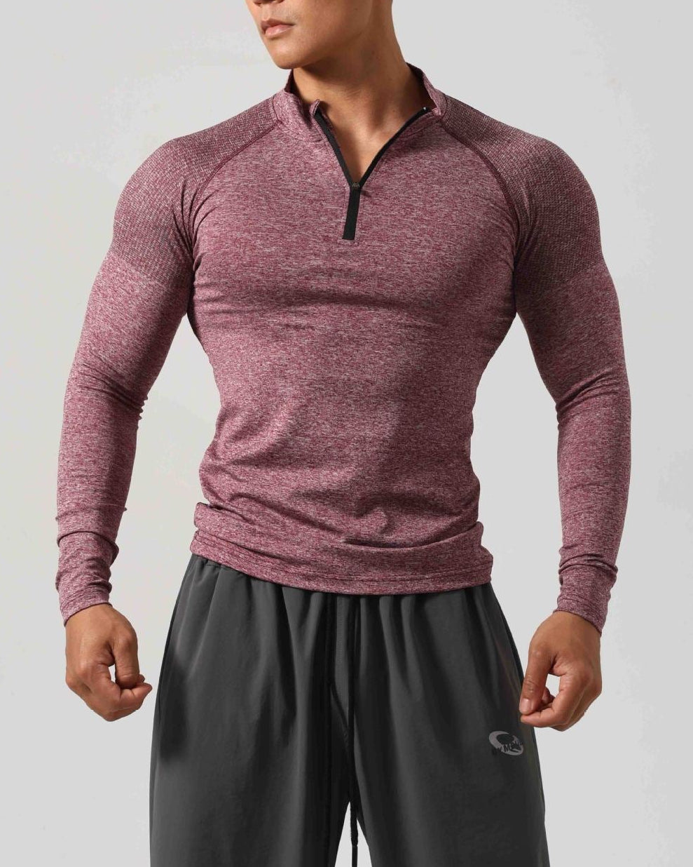 Men’s Long Sleeve Muscle Fit Workout Shirt-thumbmail-12