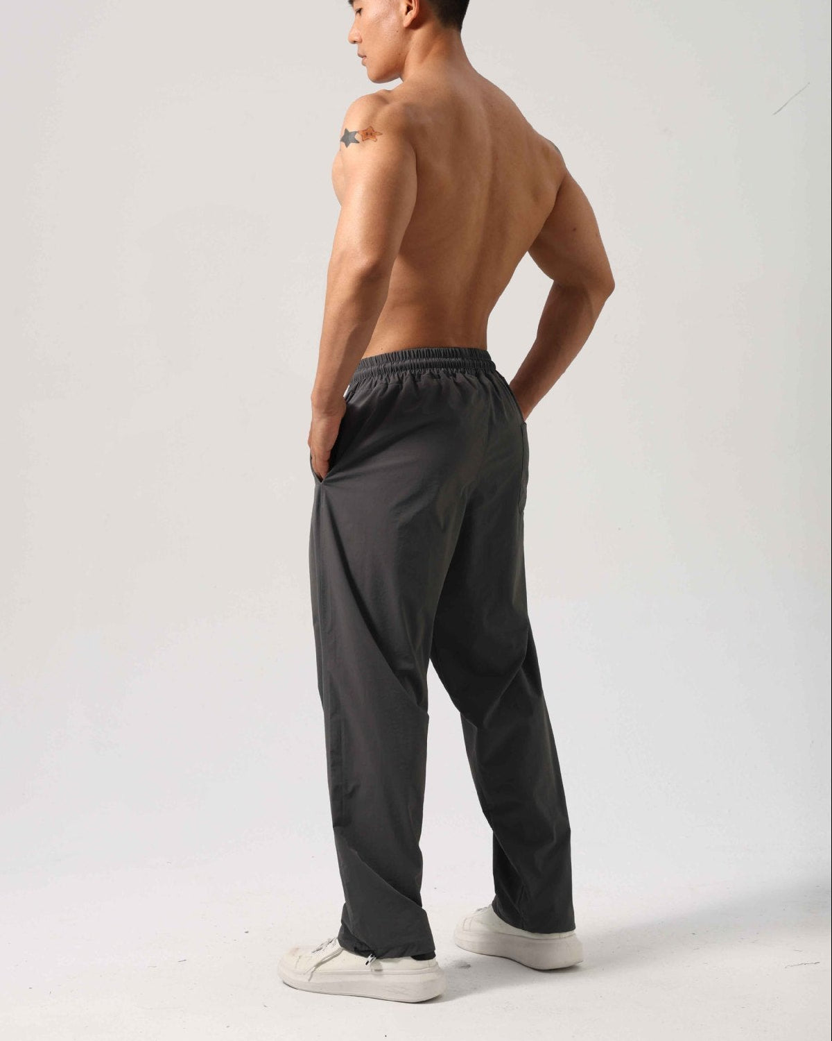 Men’s Relaxed Fit Drawstring Hem Track Pants-thumbmail-9
