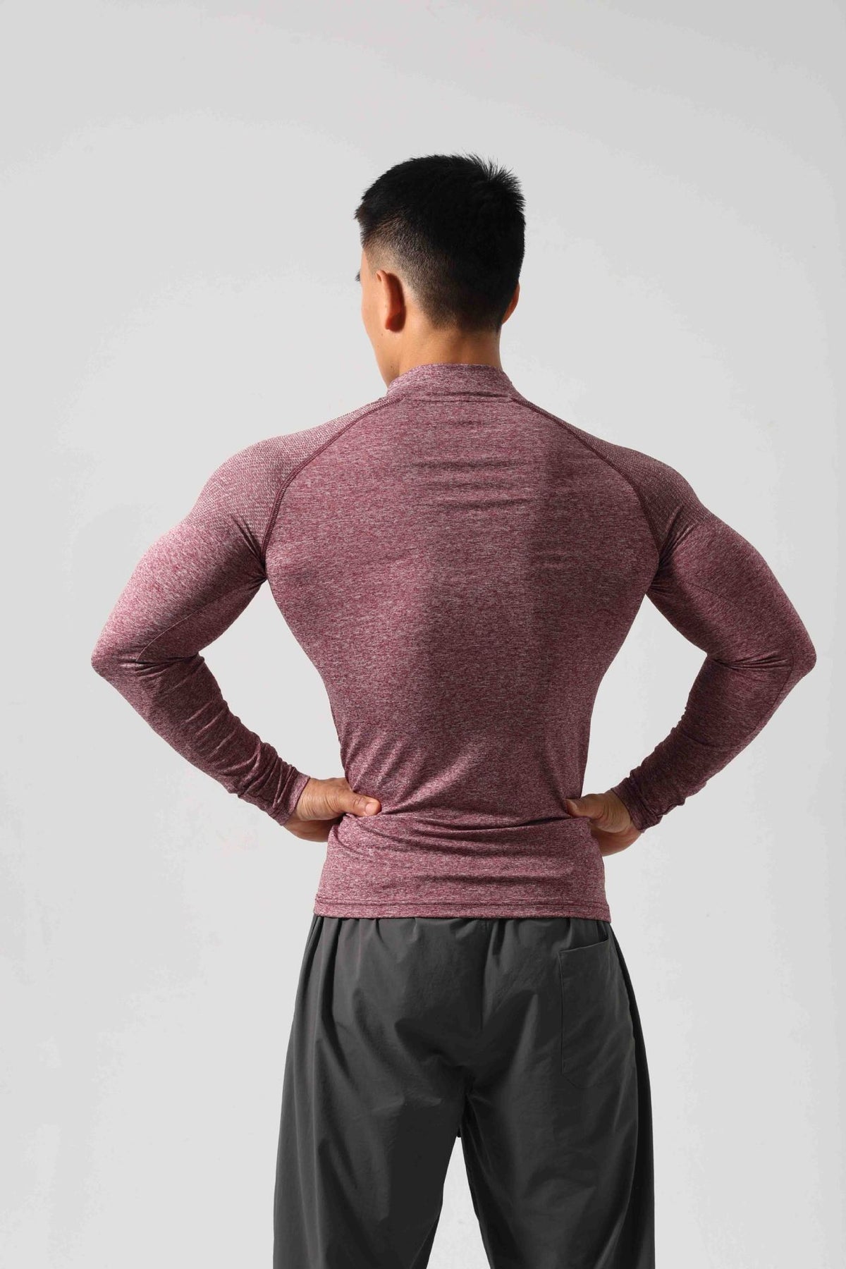 Men’s Long Sleeve Muscle Fit Workout Shirt-thumbmail-13