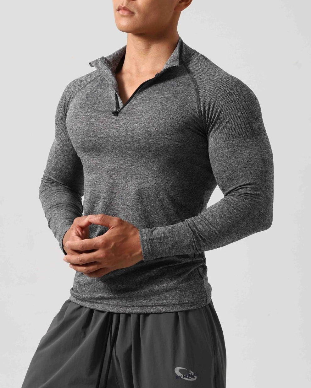 Men’s Long Sleeve Muscle Fit Workout Shirt-thumbmail-15