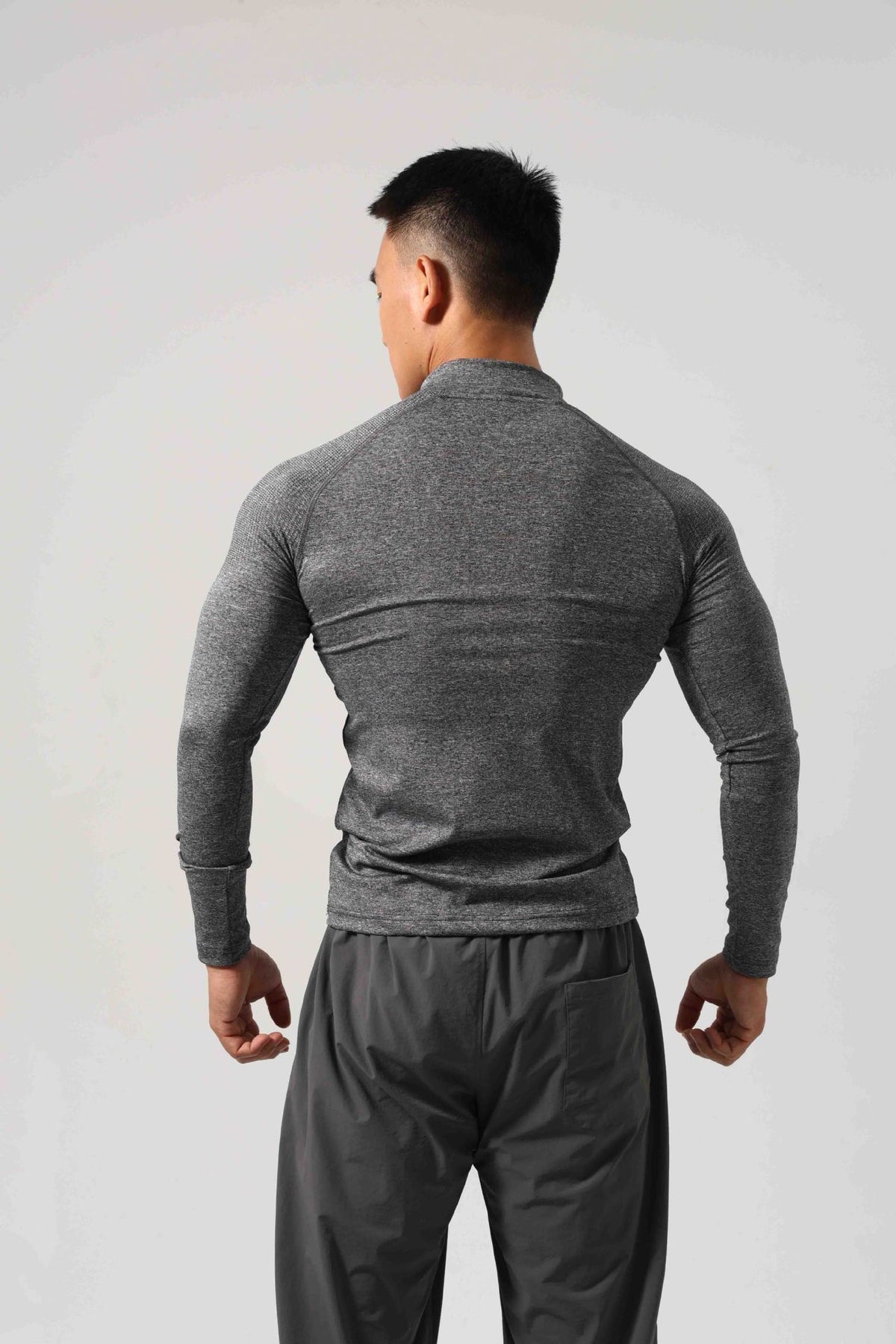 Men’s Long Sleeve Muscle Fit Workout Shirt-thumbmail-16