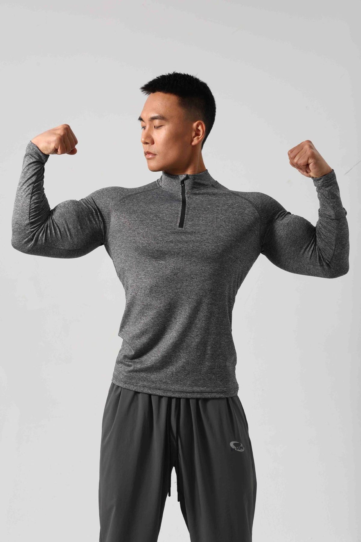 Men’s Long Sleeve Muscle Fit Workout Shirt-thumbmail-23