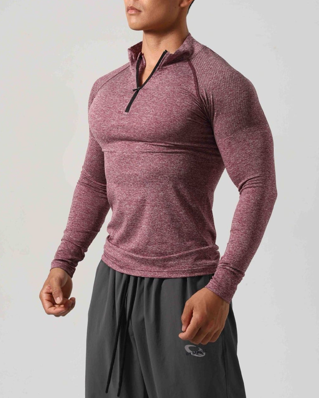 Men’s Long Sleeve Muscle Fit Workout Shirt-thumbmail-19