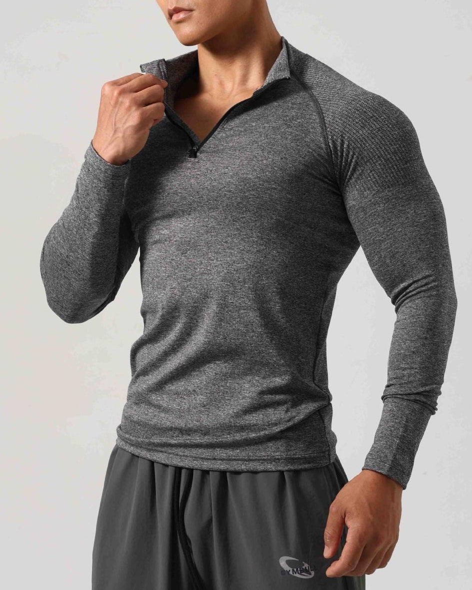 Men’s Long Sleeve Muscle Fit Workout Shirt-thumbmail-20
