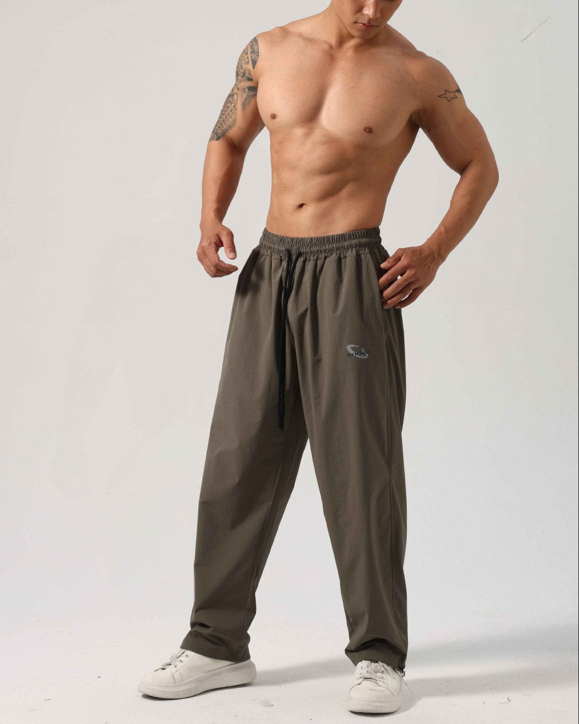 Men’s Relaxed Fit Drawstring Hem Track Pants-thumbmail-26