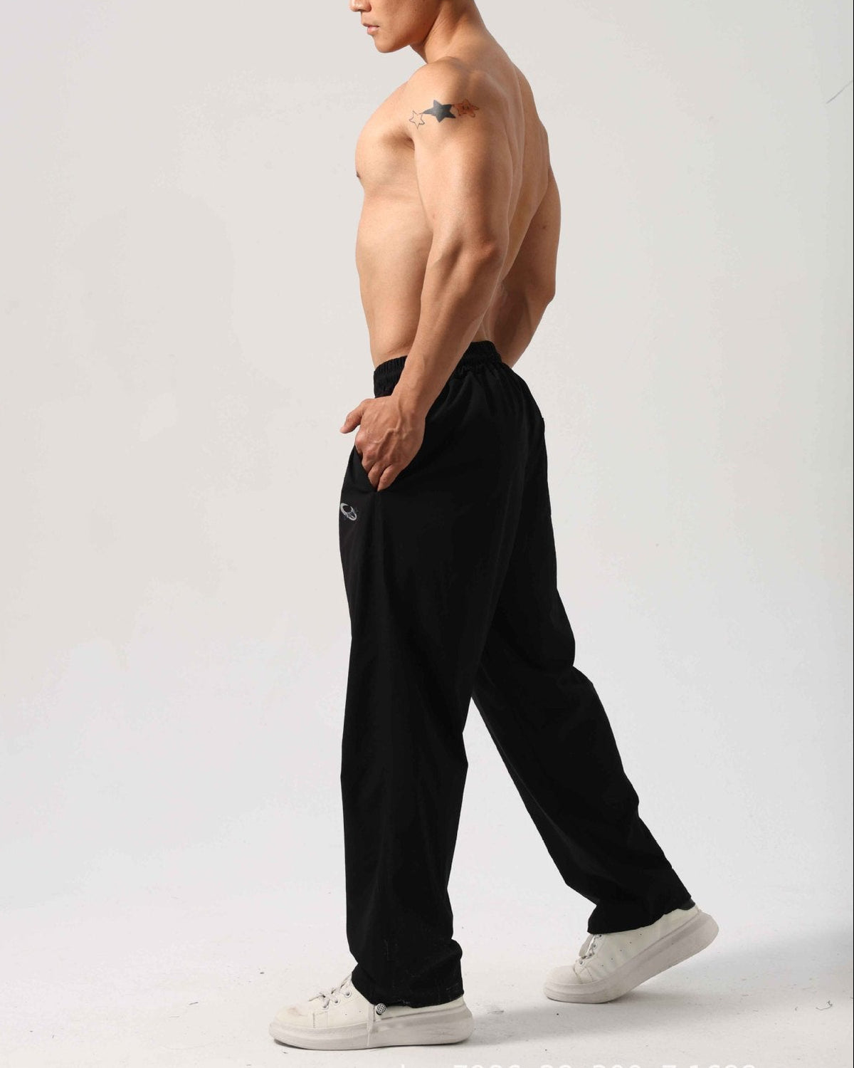 Men’s Relaxed Fit Drawstring Hem Track Pants-thumbmail-24