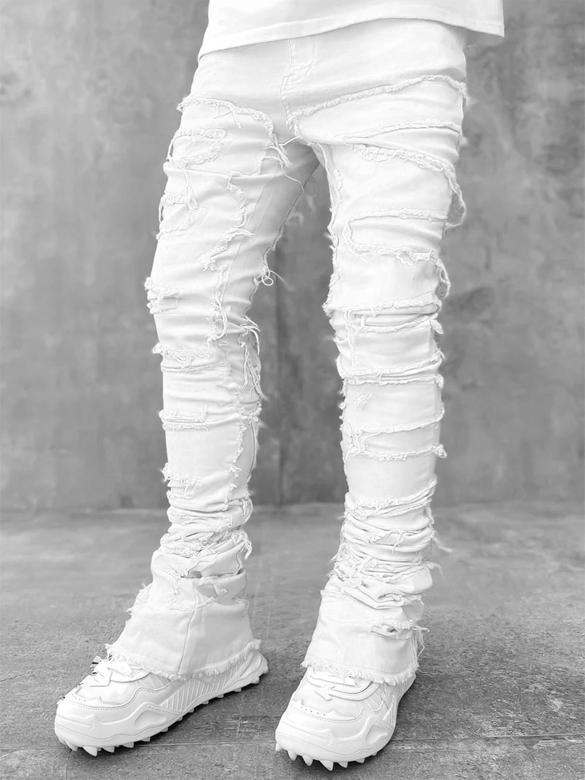 Tassel Trim Denim Pants Street Jeans - Ahaselected