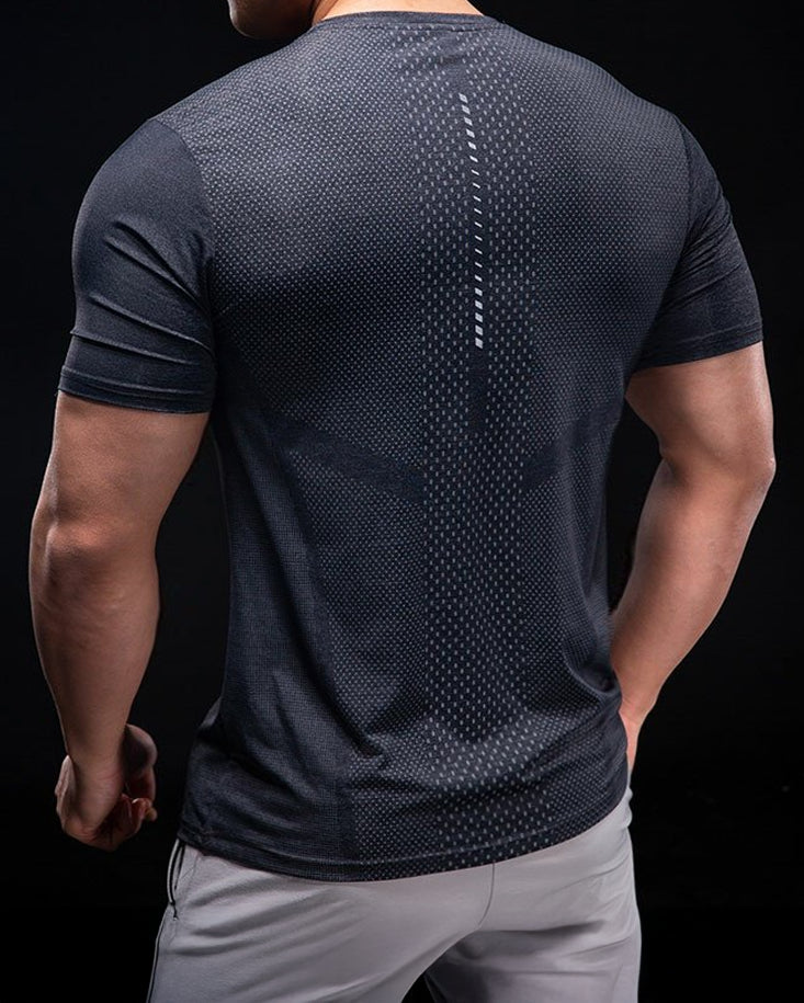 Quick Dry Short Sleeve Running T-shirt - Ahaselected