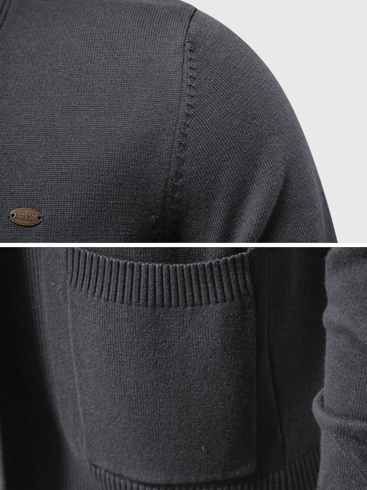 Knit Pocket Cardigan Sweater - Ahaselected
