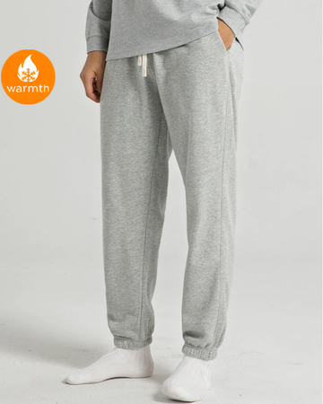 Pantalones Jogger de Mezcla de Algodón Cálidos Forrados con Forro Polar