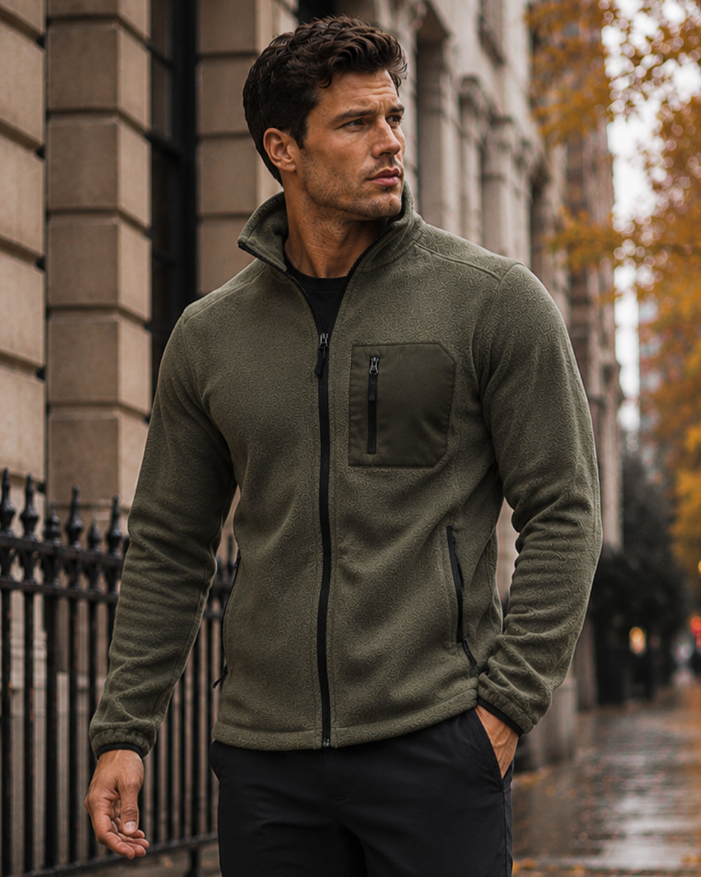 Men's Warm Fleece Full Zip Jacket