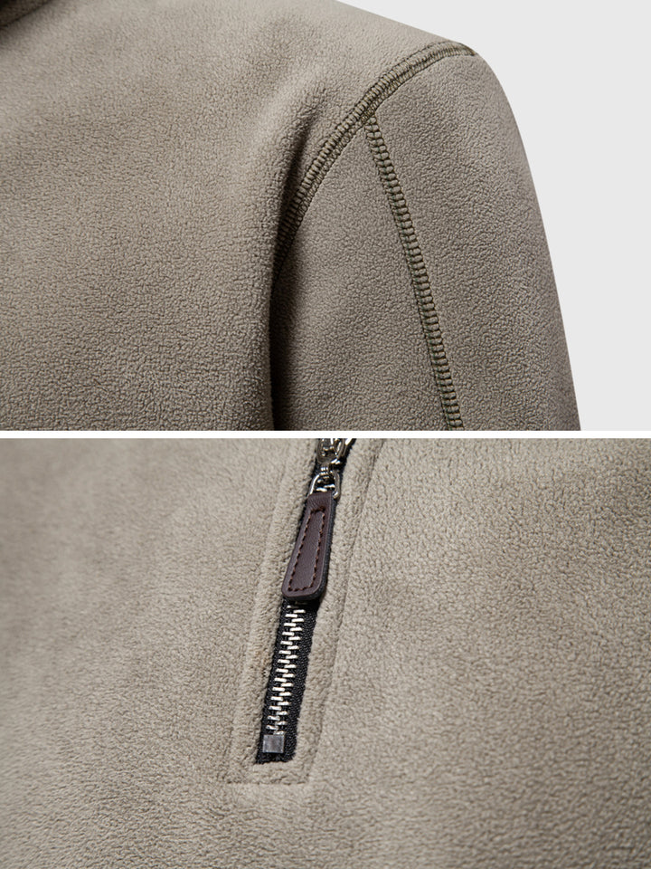 M's 1/4 zip Mid-weight Polar Fleece Sweatshirt Pullover