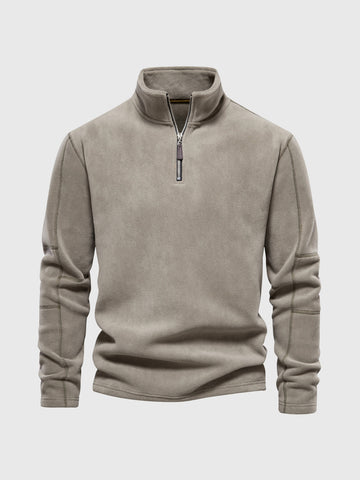 M's 1/4 zip Mid-weight Polar Fleece Sweatshirt Pullover
