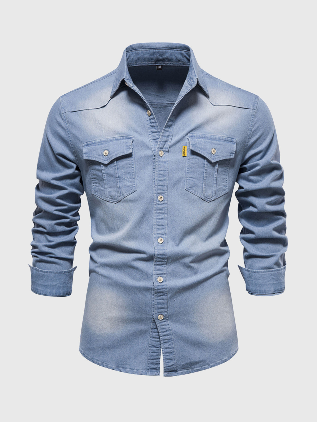 Long Sleeve Denim Shirt New - Ahaselected