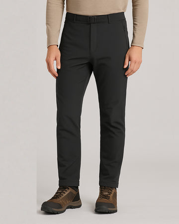 Men's Outdoor Fleece-Lined Water-Resistant Softshell Pants
