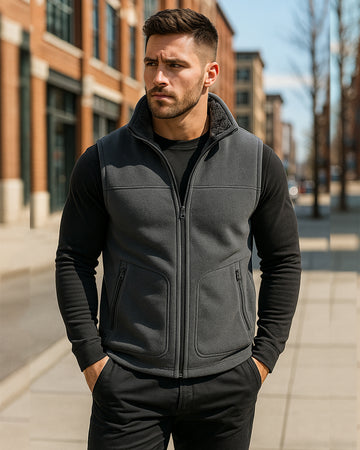 Fleece Outer & Sherpa-Lined Thermal Vest