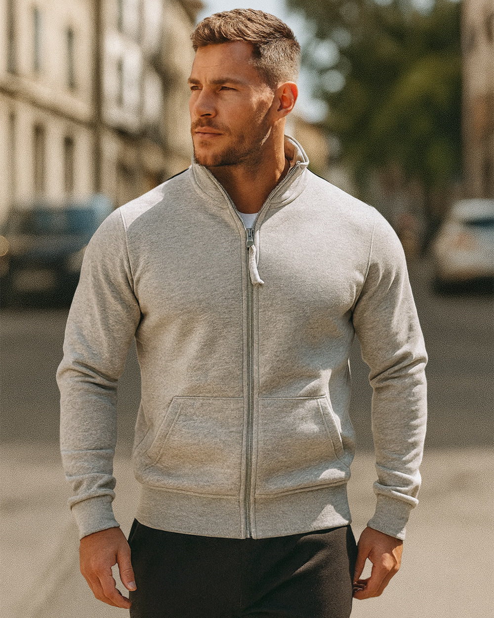 Essential Zip-Up Track Jacket - Ahaselected