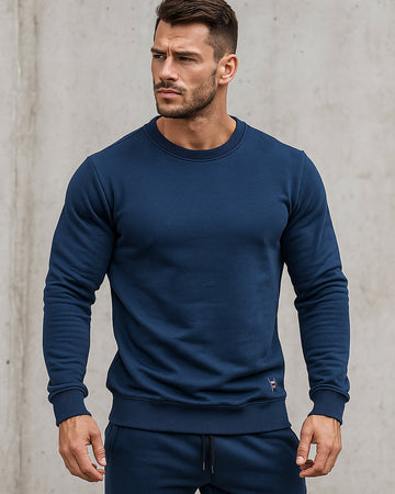 Felpa Essenziale a Maniche Lunghe