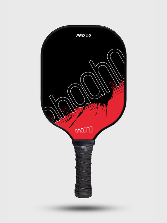 Paleta de Pickleball avanzada RED PRO 1.0 de fibra de carbono 
