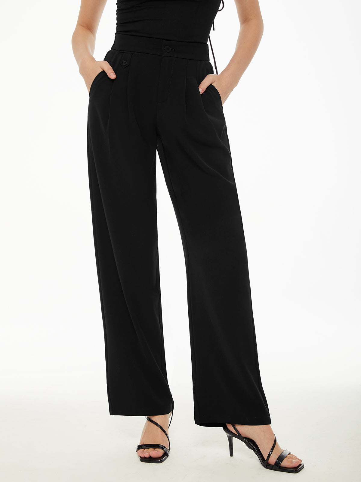 Comfy Wide-Leg Pants - Ahaselected