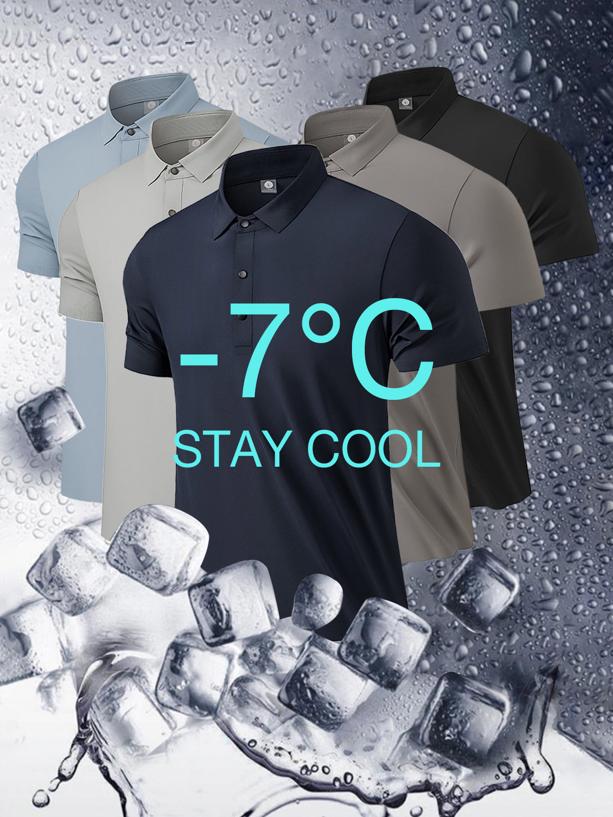 Stay Cool Performance Seamless Stretch Polo - Ahaselected