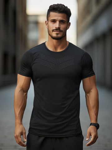 M's Distance Running Tee Laser-punched ventilation