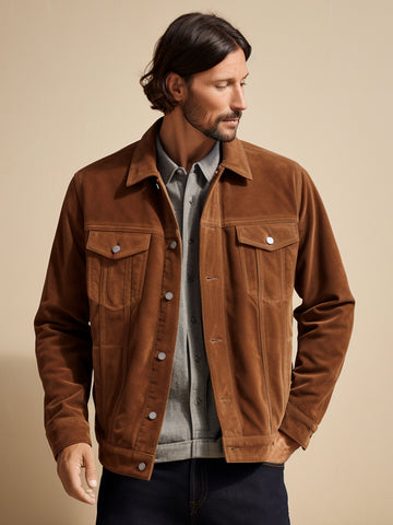 M's Vegan Suede Tucker Jacket