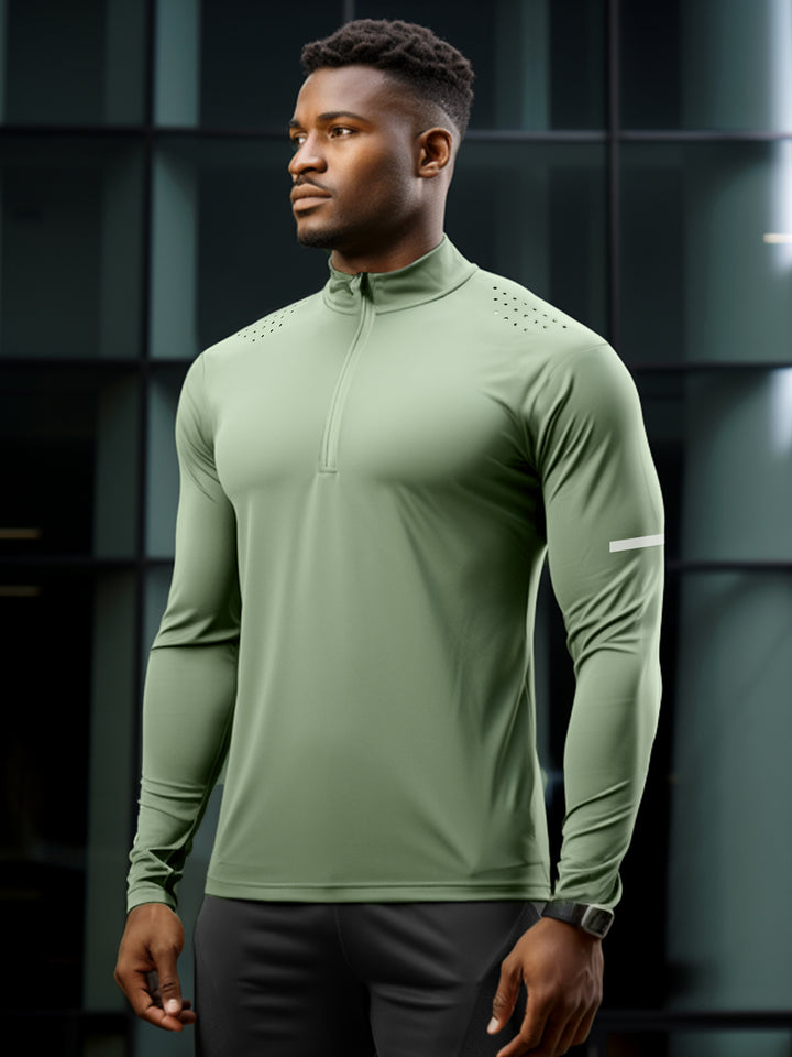 Performance 1/4 Reißverschluss Baselayer Belüftungsshirt 