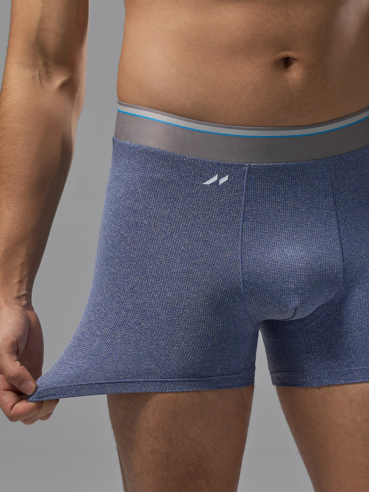 AIRFLOW 5" Performance Boxer Brief-Indigo Heather - Ahaselected