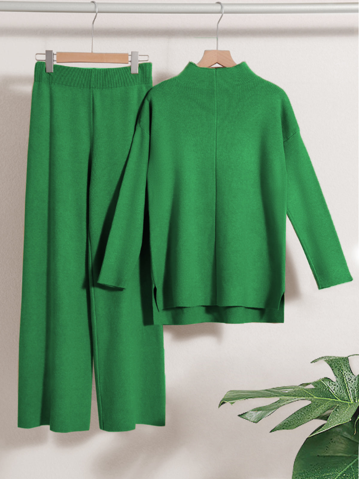 Loose Casual Sweater & Soft Pant 2 Piece Lounge Set - Ahaselected