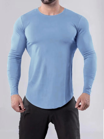 M's Crewneck Muscle Fit Long Sleeves T-shirt Baselayer