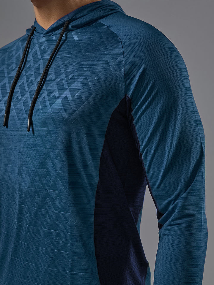 Schnelltrocknender Hoodie mit langem Ärmel und Performance-Baselayer 