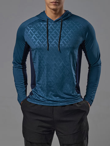 Schnelltrocknender Hoodie mit langem Ärmel und Performance-Baselayer 