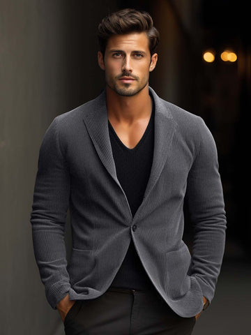 M's Stretch Knit Midweight Blazer
