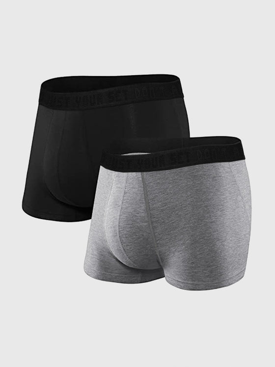 2 Packs M's Built-In Pouch Trunk Briefs - Ahaselected