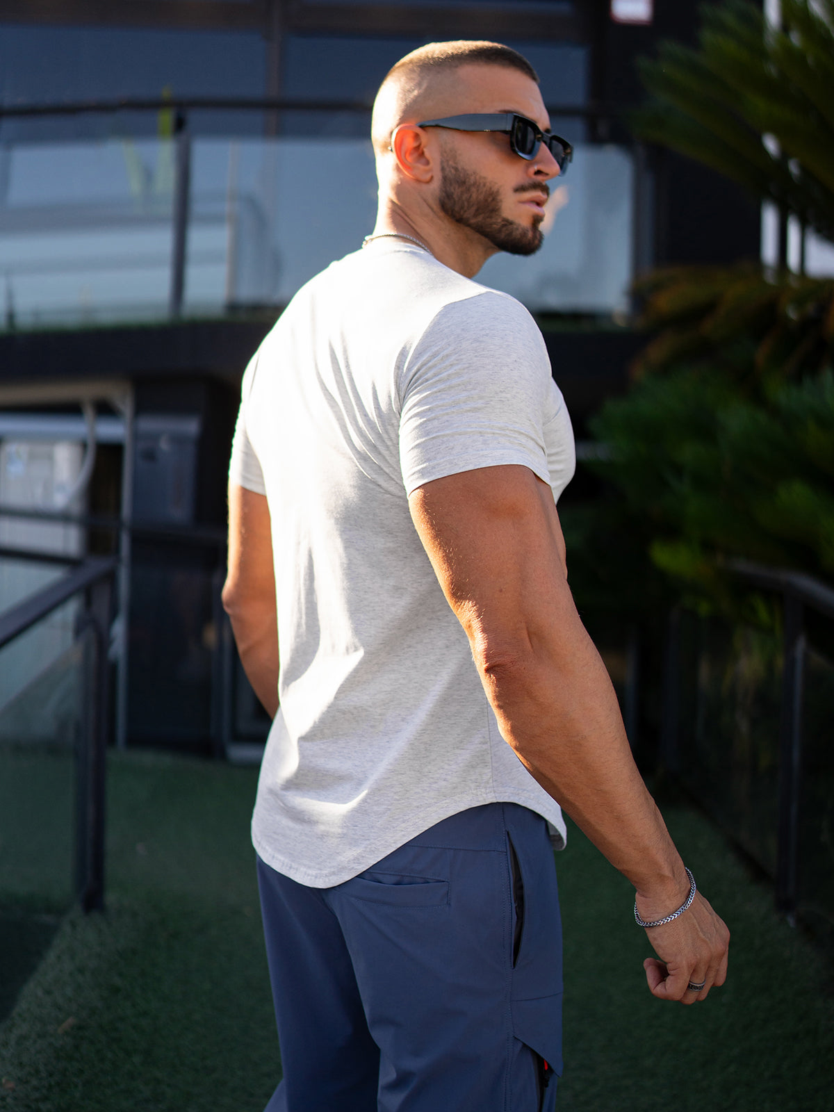 5-Pack Kore Curved Hem T-shirt Muscle Fit Crew Neck - Ahaselected