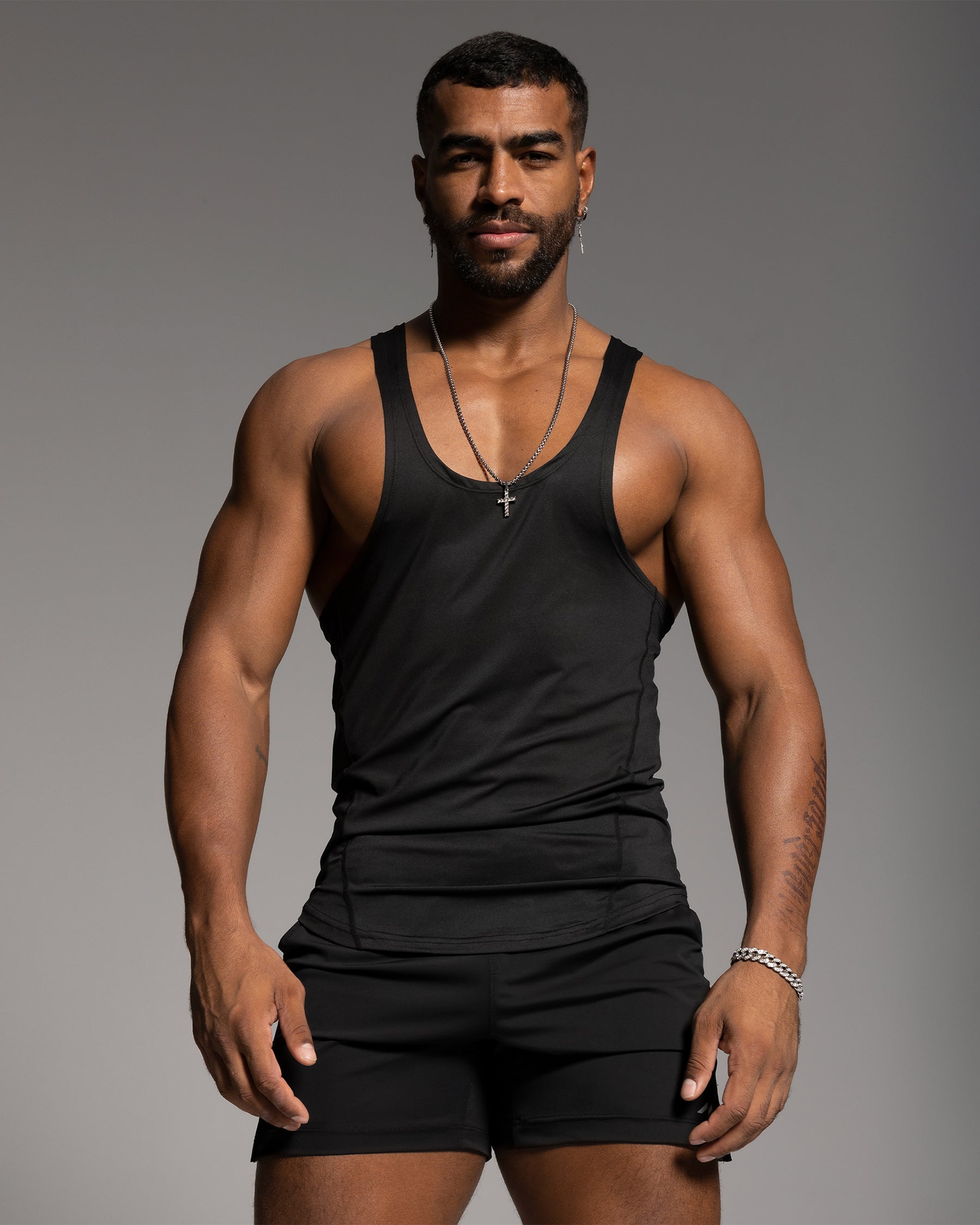 Stay Cool 2.0 Go Hard Gym Stringer Vest Quick Dry New - Ahaselected