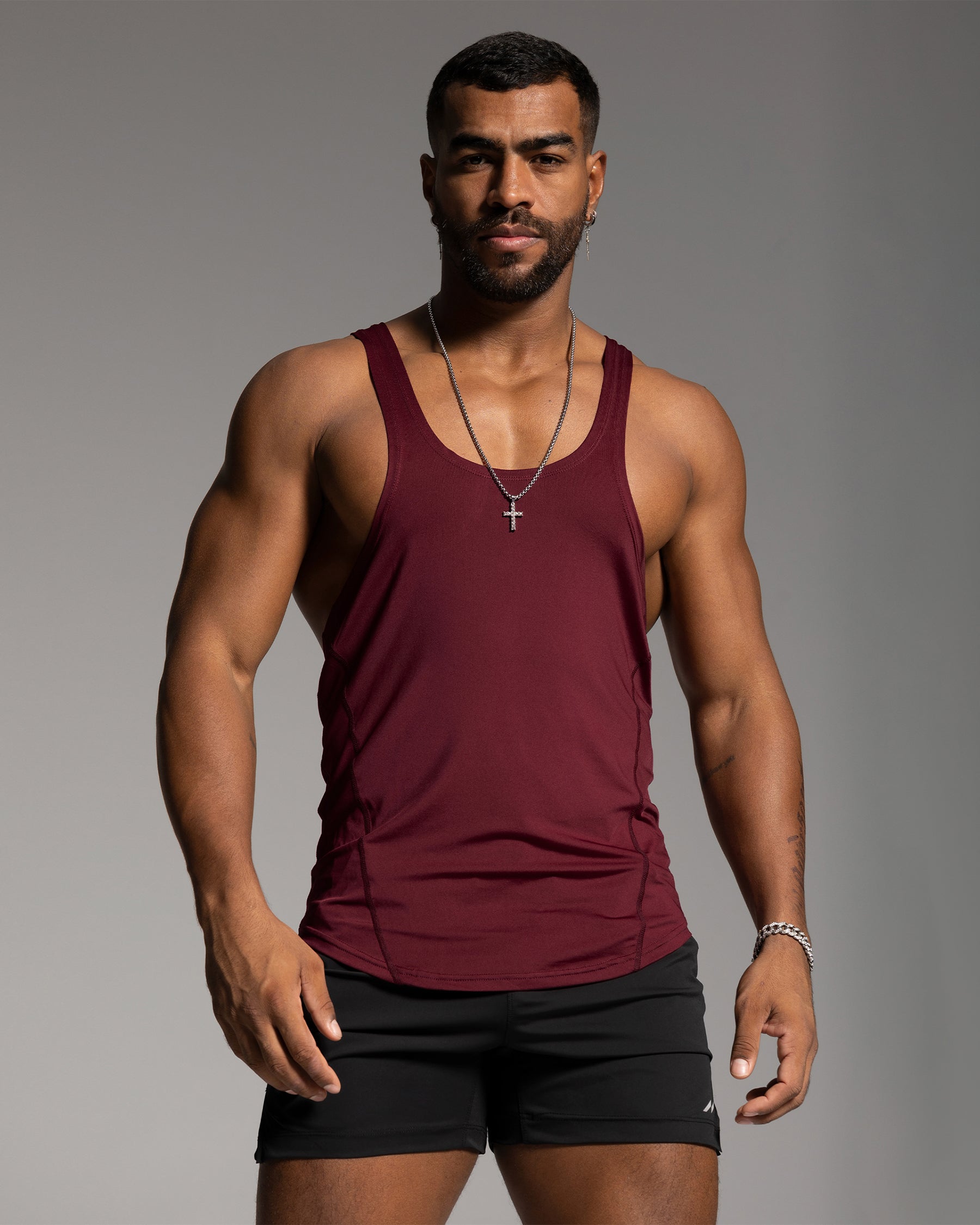 Stay Cool 2.0 Go Hard Gym Stringer Vest Quick Dry New - Ahaselected