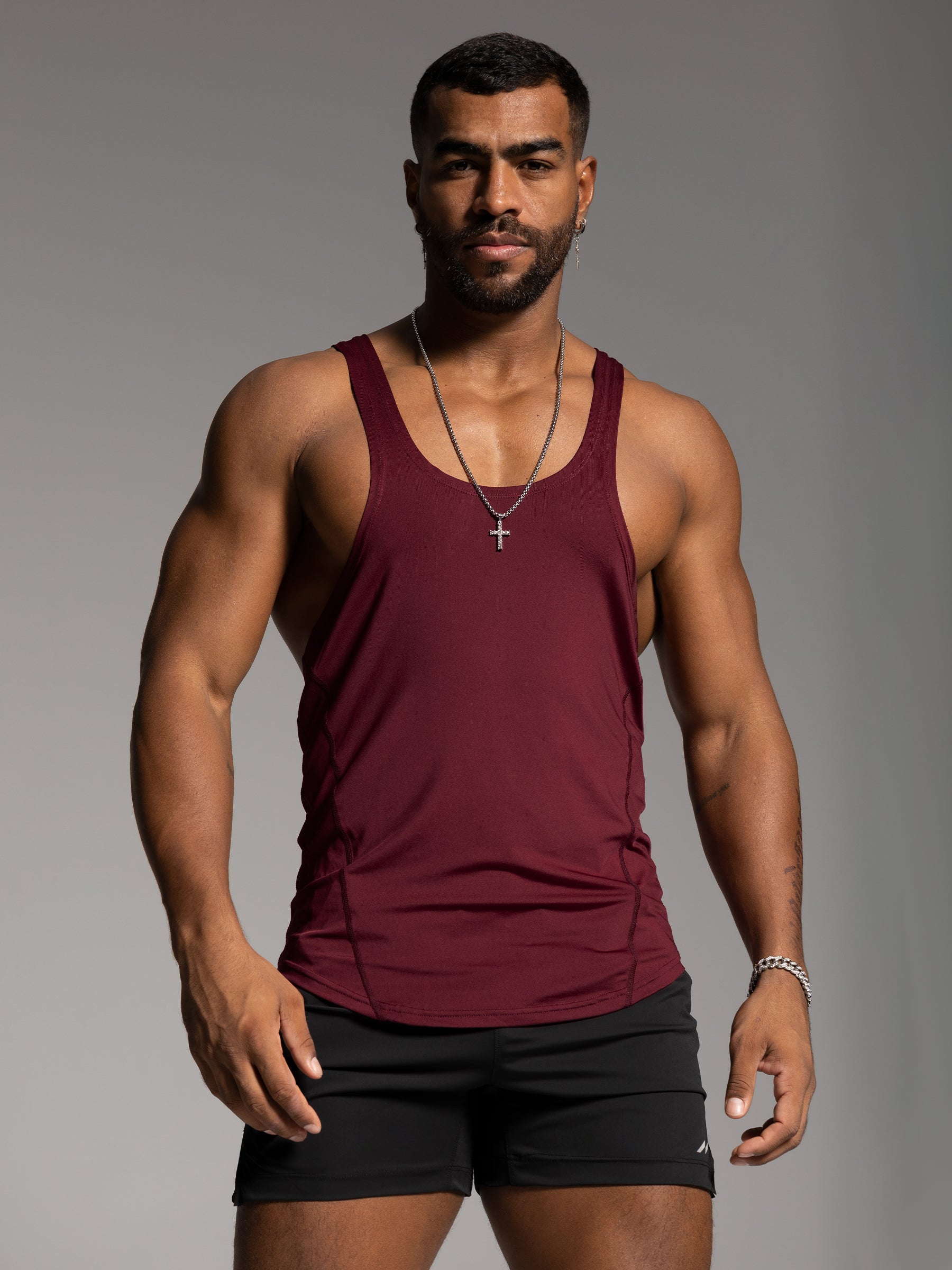 Stay Cool 2.0 Go Hard Gym Stringer Vest Quick Dry - Ahaselected