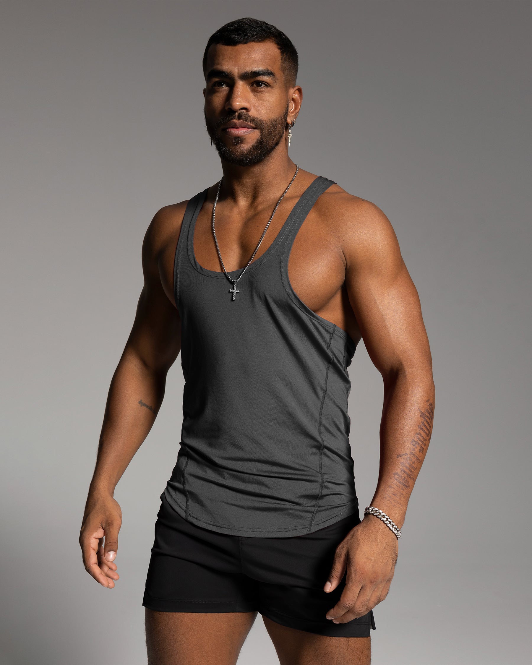 Stay Cool 2.0 Go Hard Gym Stringer Vest Quick Dry New - Ahaselected