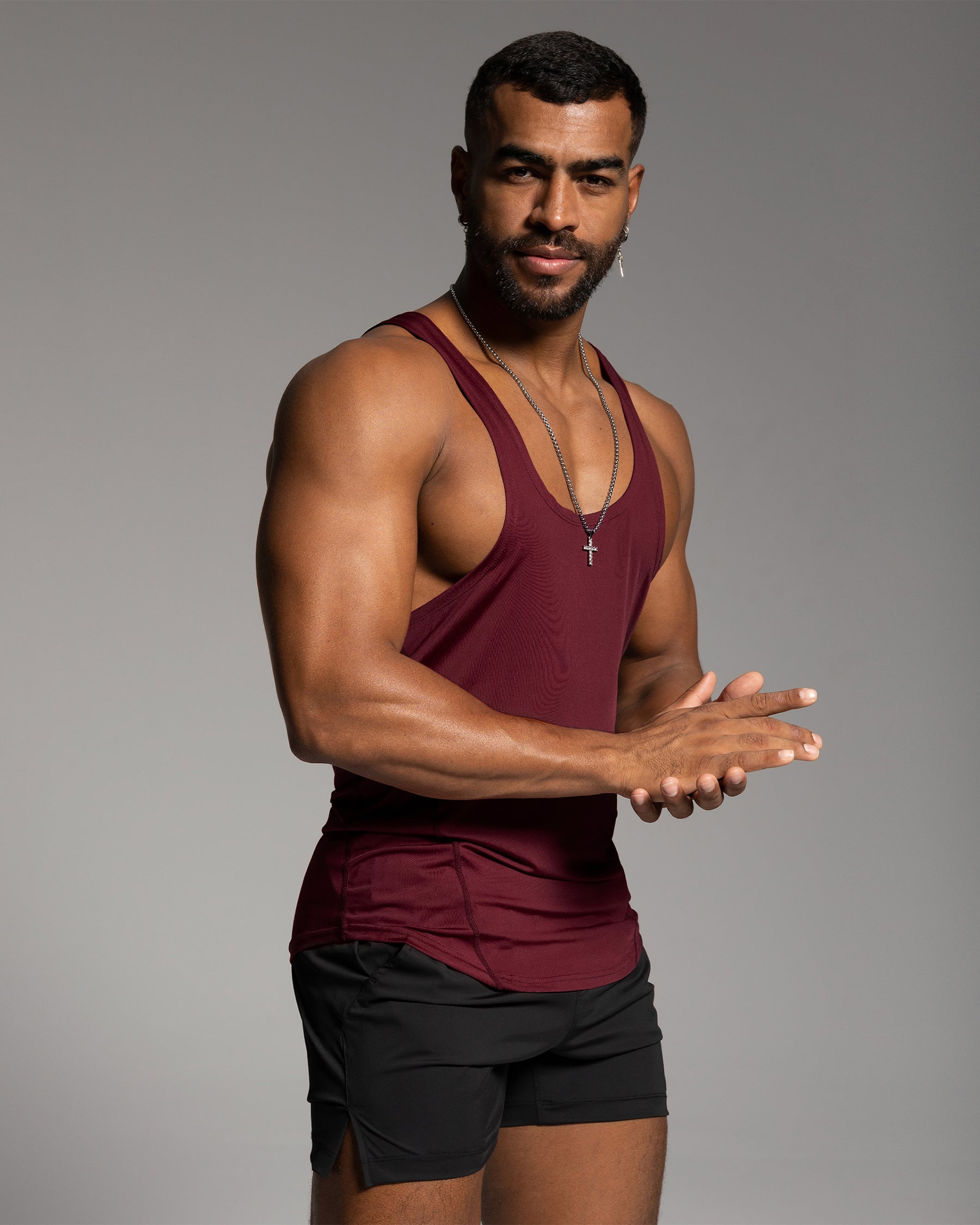 Stay Cool 2.0 Go Hard Gym Stringer Vest Quick Dry New - Ahaselected