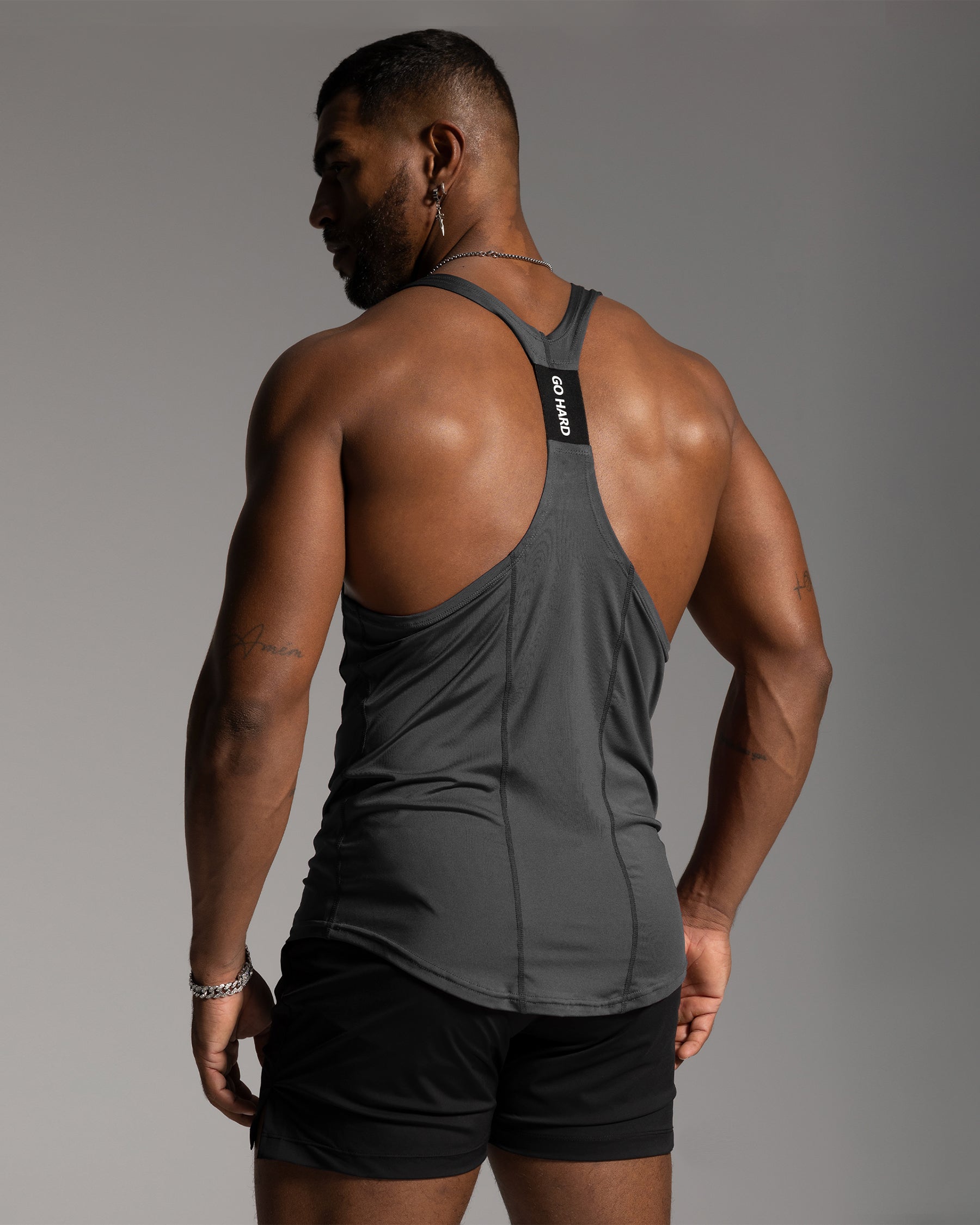 Stay Cool 2.0 Go Hard Gym Stringer Vest Quick Dry New - Ahaselected