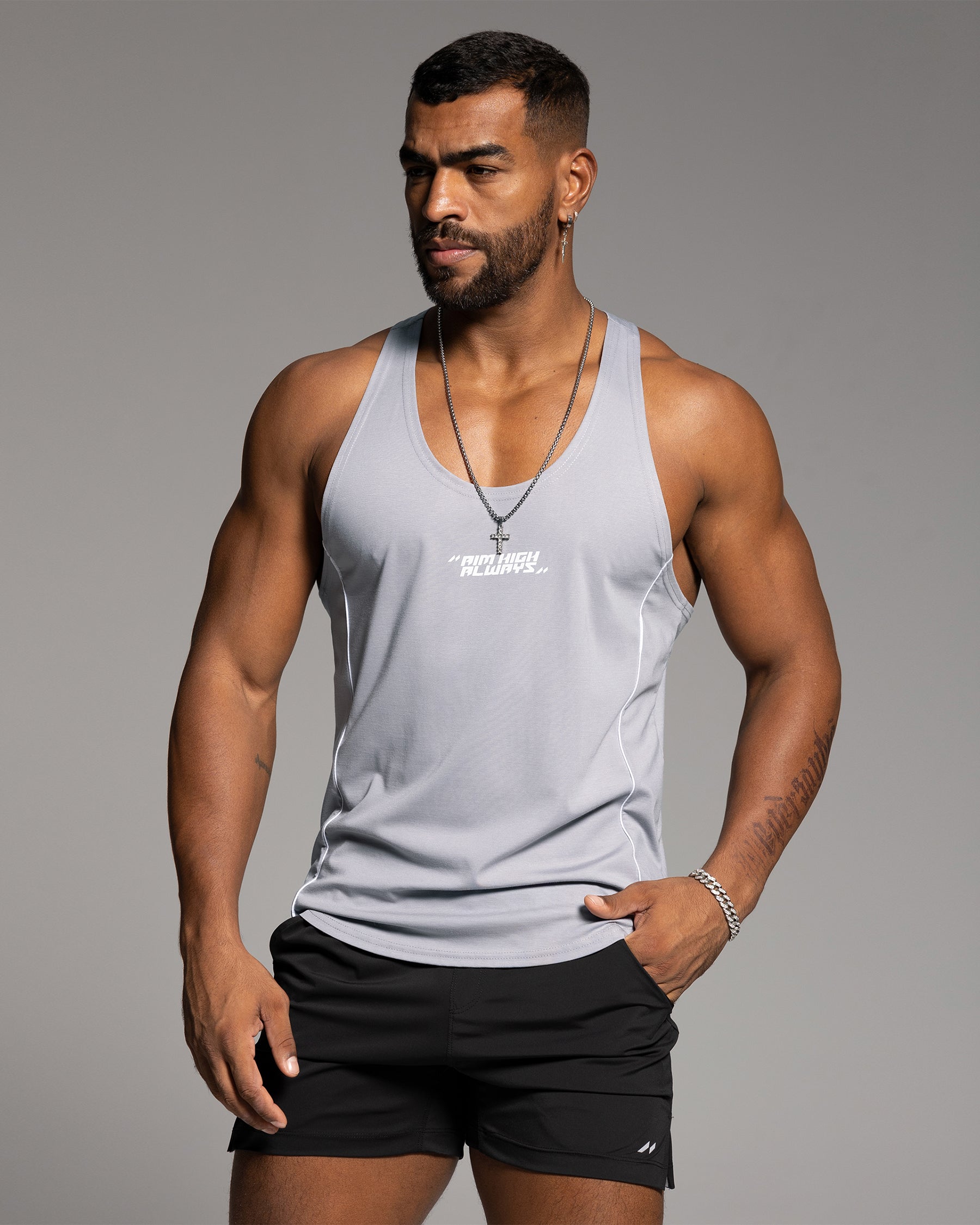 Quick Dry Train Stringer Stretch Tank - Ahaselected