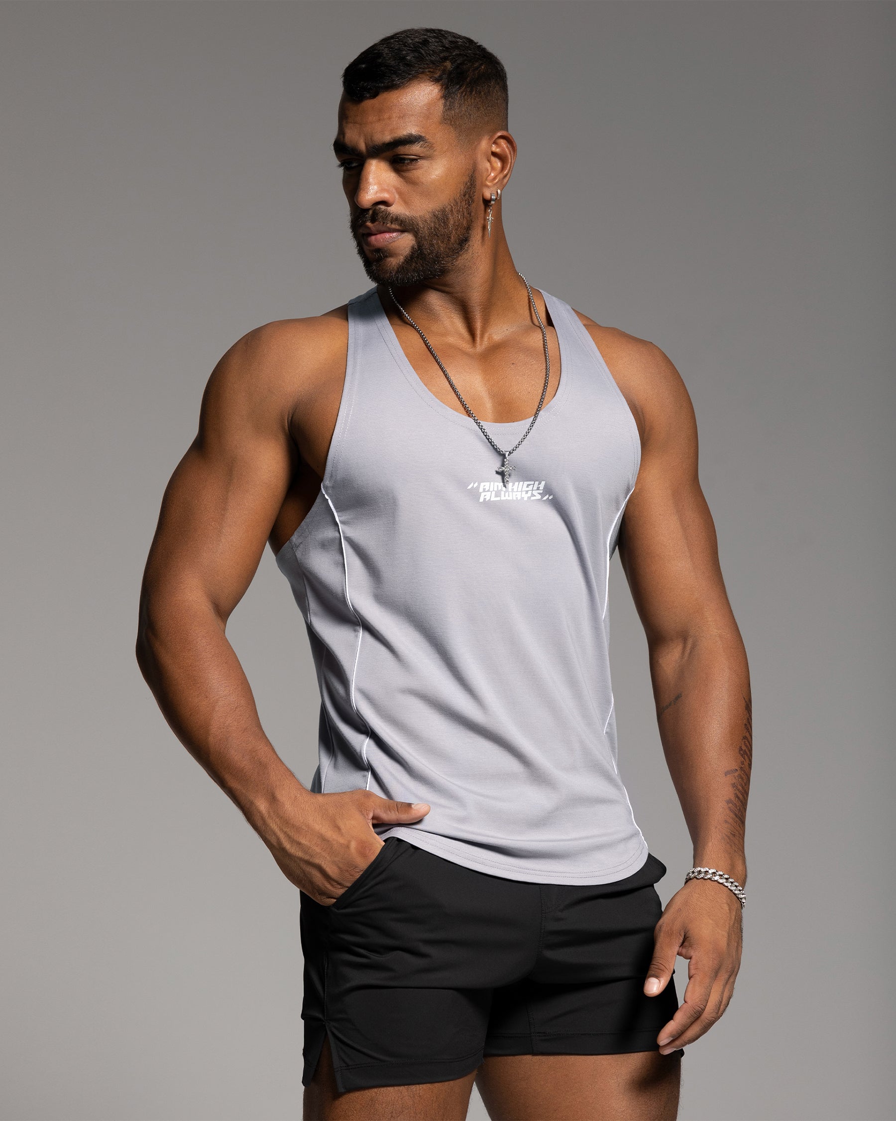 Quick Dry Train Stringer Stretch Tank - Ahaselected