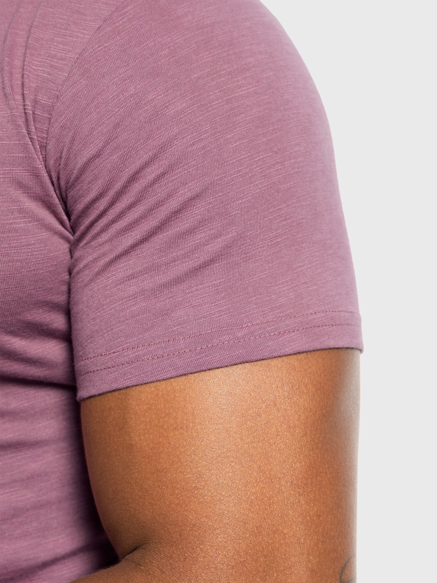 Slub V-neck T-shirt New - Ahaselected